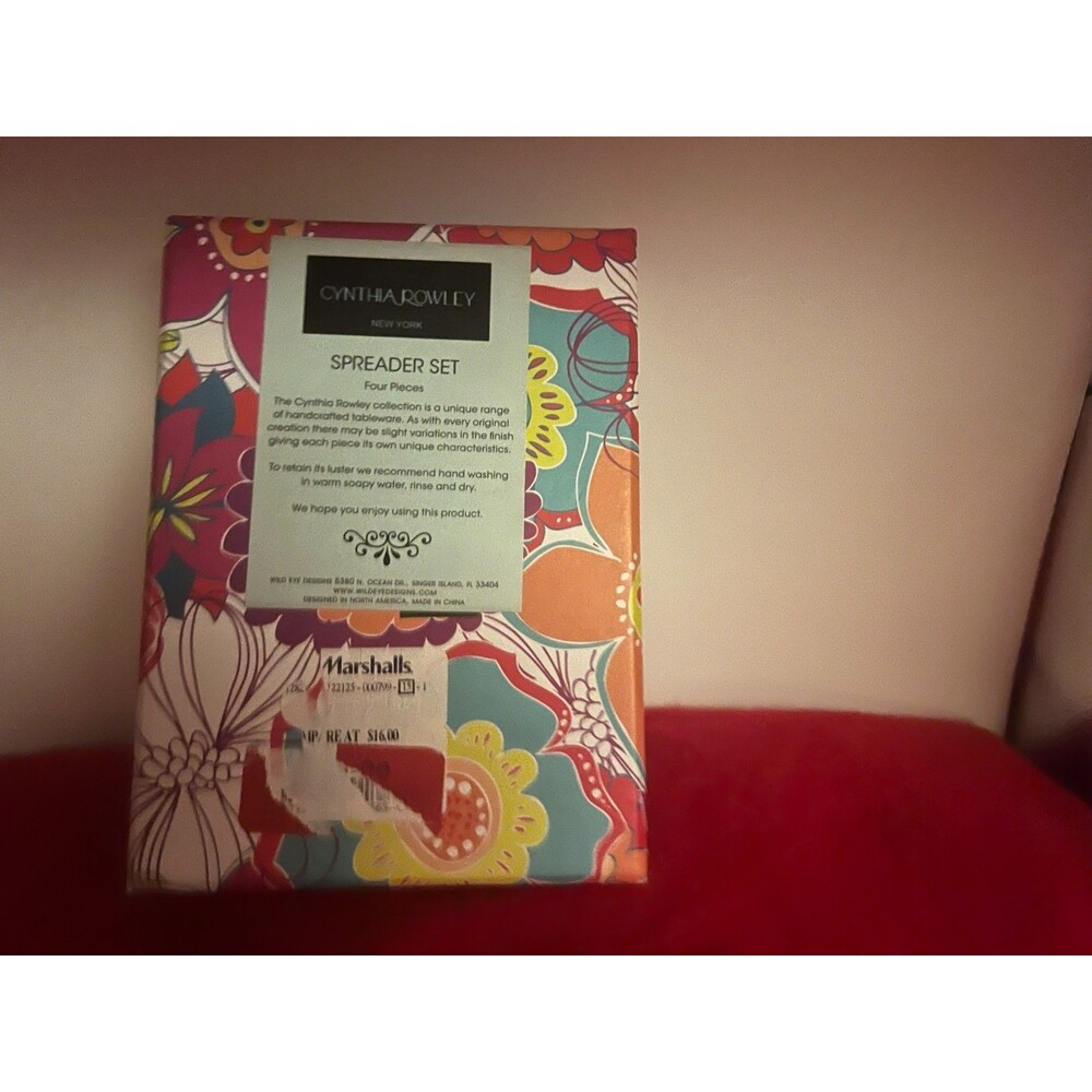 CYNTHIA ROWLEY BEADED SPREADERS/SET OF 4 - Picture 2 of 3